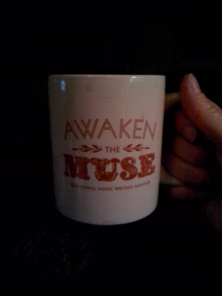 My NaNoWriMo self-awarded mug